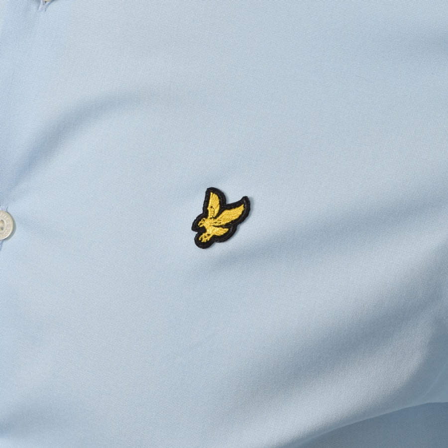 Alternative Image for ProductLyle And Scott Poplin Long Sleeved Shirt Blue3